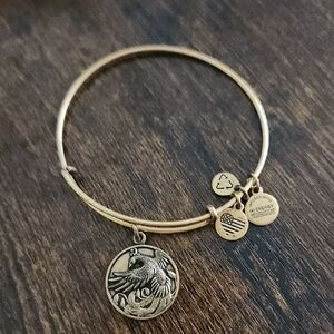 Alex and Ani Gold Phoenix Charm Bracelet